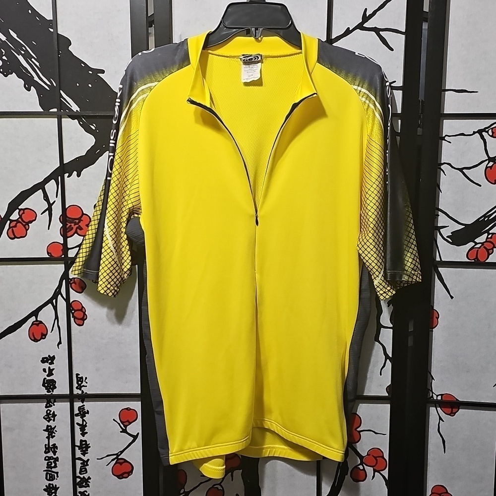 Louis Garneau Men's Yellow Cycling Shirt XL